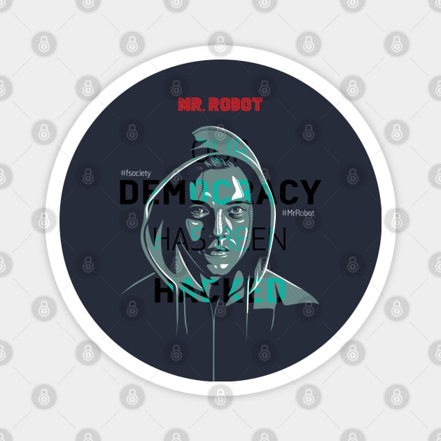 Elliot Mr. Robot Magnet by Laksana Ardie Store